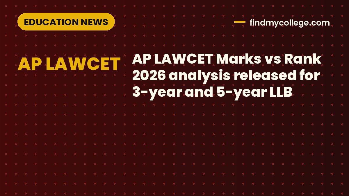 AP LAWCET Marks vs Rank 2026 analysis released for 3-year and 5-year LLB