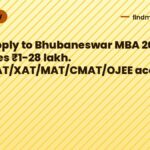 Apply to Bhubaneswar MBA 2026; fees ₹1-28 lakh. CAT/XAT/MAT/CMAT/OJEE accepted