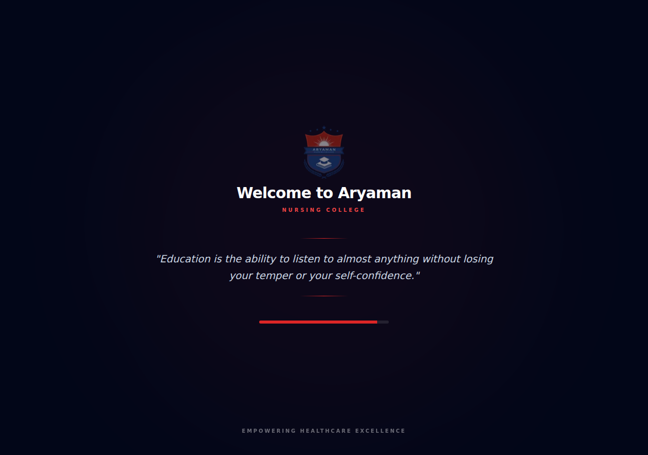 aryamannursingcollege.com homepage