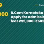 B.Com Karnataka 2026: Apply for admissions, fees ₹99,000-₹585,000