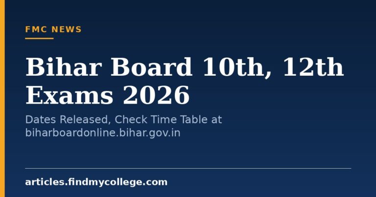Bihar Board 10th, 12th Exams 2026: Dates Released, Check Time Table at biharboardonline.bihar.gov.in