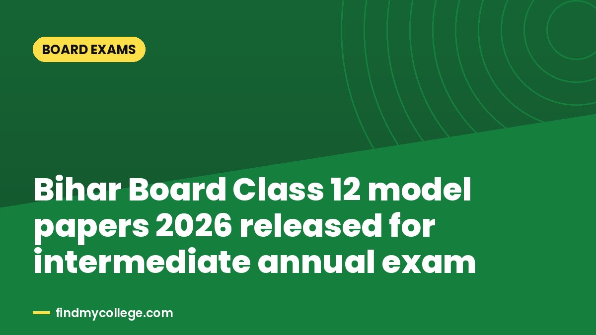 Bihar Board Class 12 model papers 2026 released for intermediate annual exam