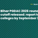 Bihar PGDAC 2026 round 2 cutoff released: report to colleges by September 30