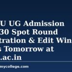 BRABU UG Admission 2026-30 Spot Round Registration & Edit Window Opens Tomorrow (2 September)