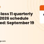 BSEB Class 11 quarterly exam 2026 schedule released: September 19 to 27