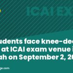 CA students face knee-deep water at ICAI exam venue in Howrah on September 2, 2026