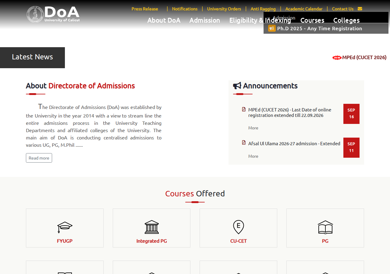 Official notification screenshot