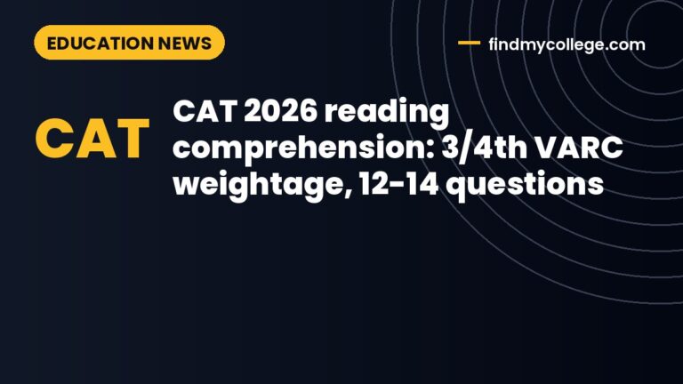 CAT 2026 reading comprehension: 3/4th VARC weightage, 12-14 questions