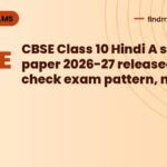 CBSE Class 10 Hindi A sample paper 2026-27 released: check exam pattern, marks