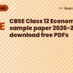 CBSE Class 12 Economics sample paper 2026-27 out: download free PDFs