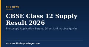 CBSE Class 12 Supply Result 2026: Photocopy Application Begins, Direct Link at cbse.gov.in
