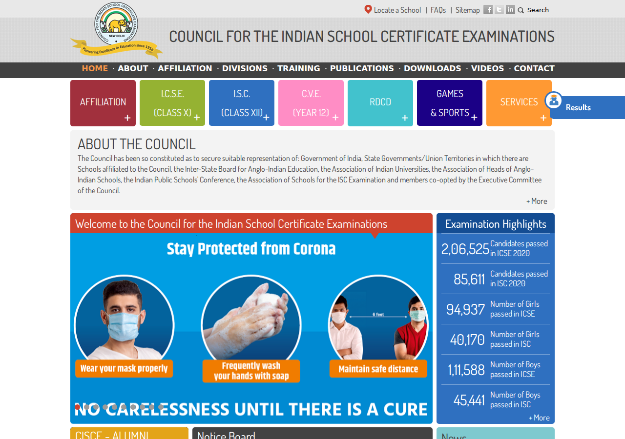 cisceboard.org homepage