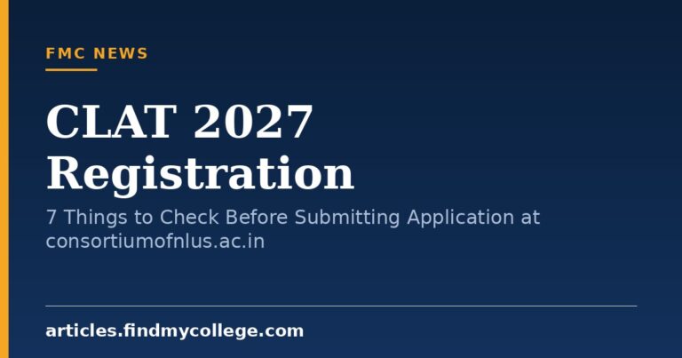 CLAT 2027 Registration: 7 Things to Check Before Submitting Application at consortiumofnlus.ac.in