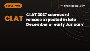 CLAT 2027 scorecard release expected in late December or early January