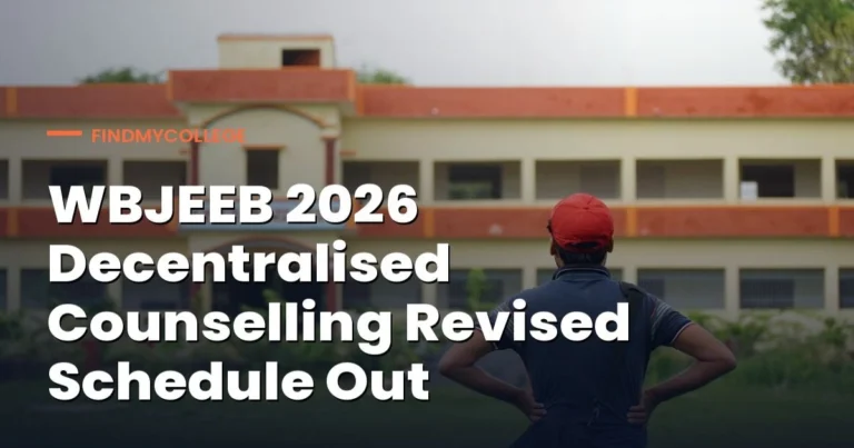WBJEE 2026 Decentralised Counselling Revised Schedule Out