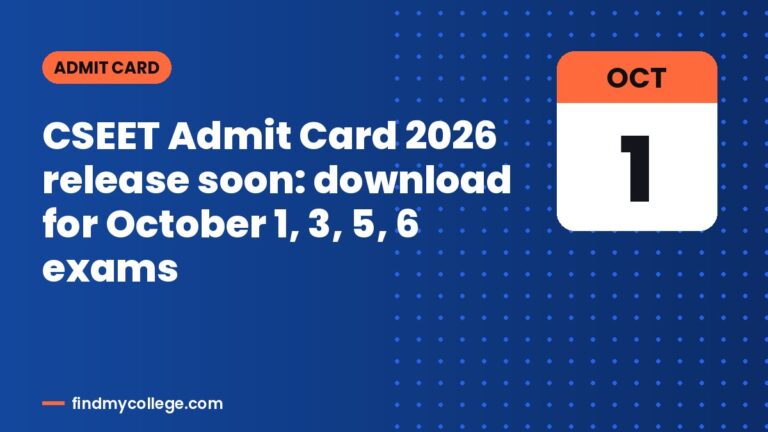 CSEET Admit Card 2026 release soon: download for October 1, 3, 5, 6 exams