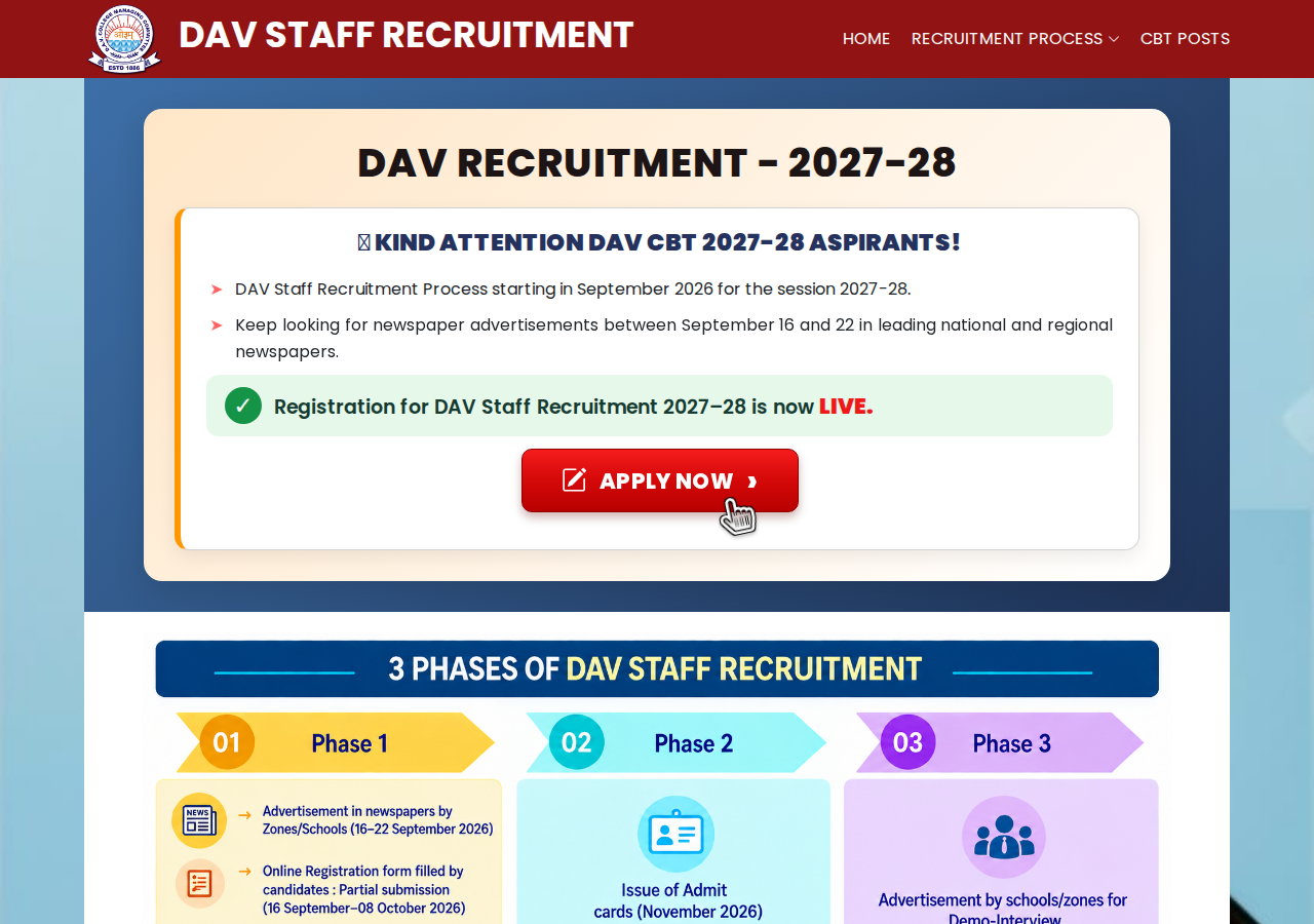 davrecruit.davcmc.in homepage