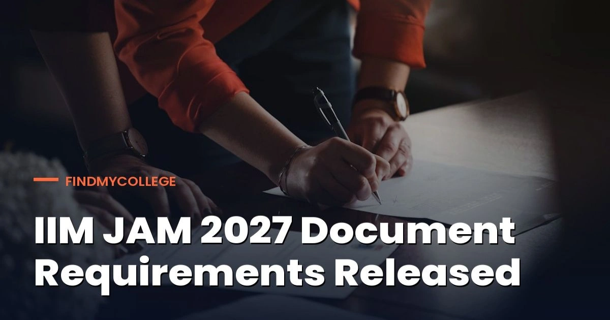 IIT JAM 2027 Documents List