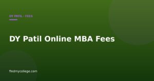 DY Patil Online MBA Fees