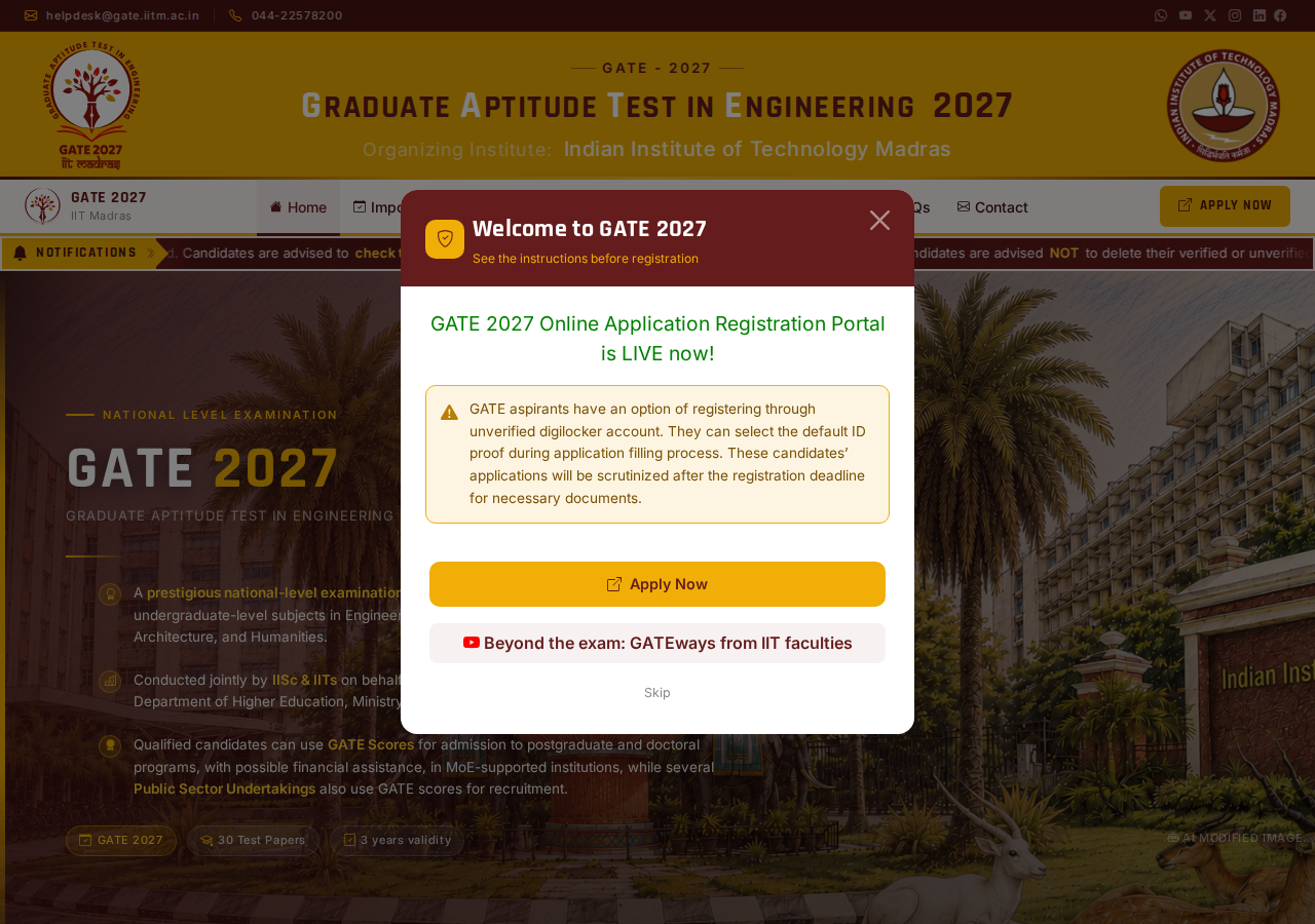 gate2027.iitm.ac.in homepage