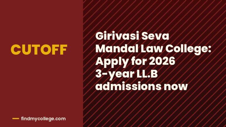 Girivasi Seva Mandal Law College: Apply for 2026 3-year LL.B admissions now