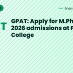GPAT: Apply for M.Pharm 2026 admissions at Ponda College