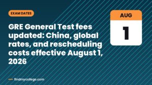 GRE General Test fees updated: China, global rates, and rescheduling costs effective August 1, 2026