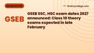 GSEB SSC, HSC exam dates 2027 announced: Class 10 theory exams expected in late February