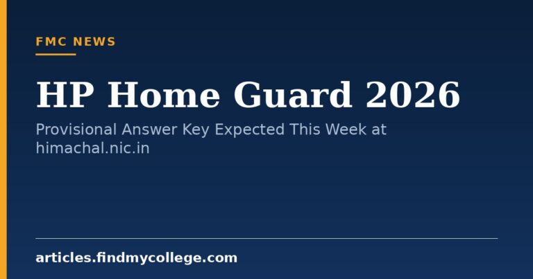 HP Home Guard 2026: Provisional Answer Key Expected This Week at himachal.nic.in