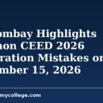 IIT Bombay Highlights Common CEED 2026 Preparation Mistakes on September 15, 2026