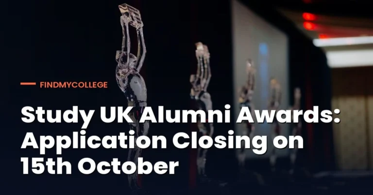 Study UK Alumni Awards Application Closing on 15th October