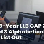 MAH 3-Year LLB CAP 2026 Round 3 Alphabetical Merit List Out (9 September), Objections Open Till September 11