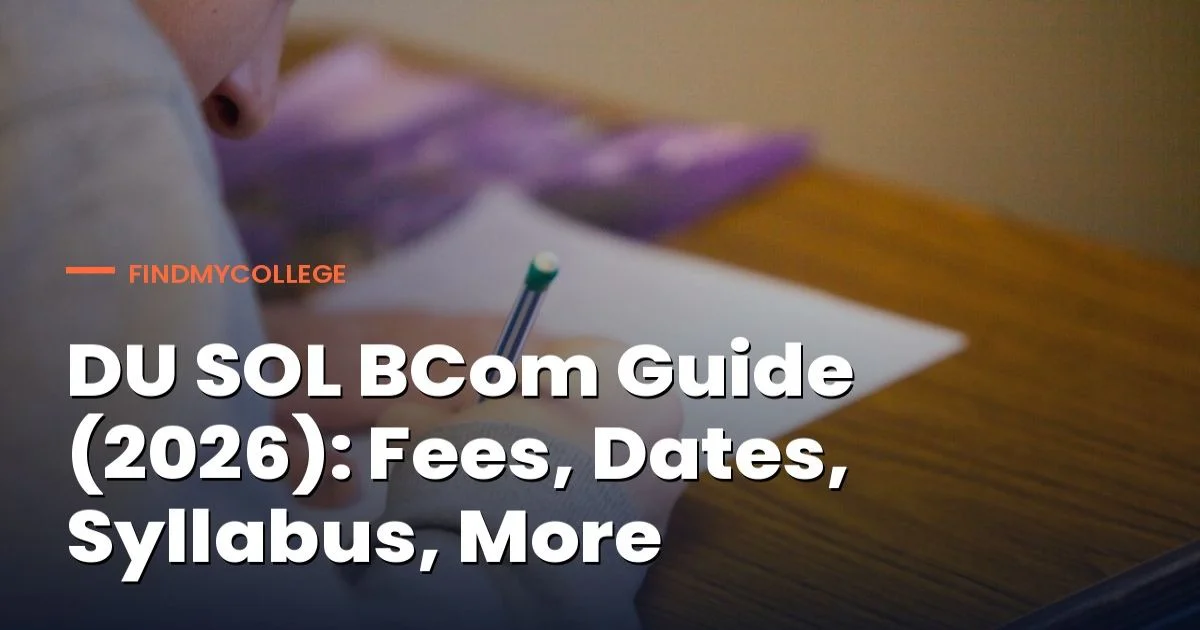 DU SOL BCom Guide 2026