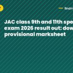 JAC class 9th and 11th special exam 2026 result out: download provisional marksheet
