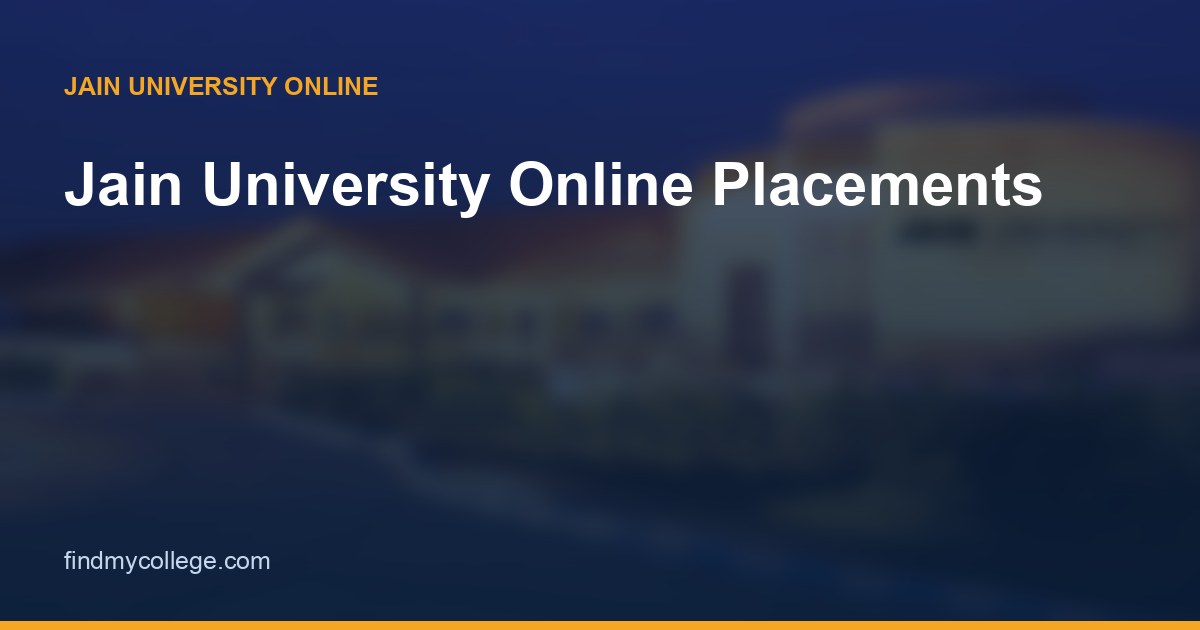 Jain University Online Placements: Career Support, Roles & What to Expect