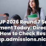 JEECUP 2026 Round 7 Seat Allotment Today: Direct Link, How to Check Result at jeecup.admissions.nic.in