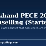 Jharkhand PECE 2026 Counselling (Started): Registration Closes August 9 at poly.jceceb.org.in
