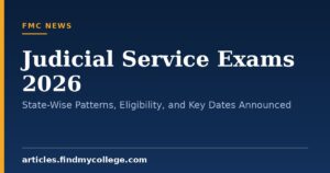 Judicial Service Exams 2026: State-Wise Patterns, Eligibility, and Key Dates Announced
