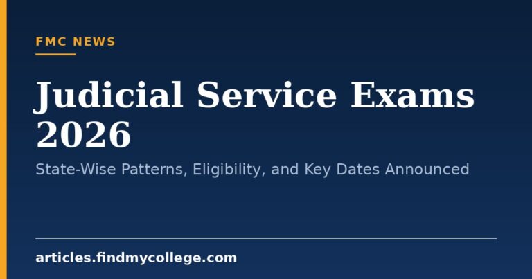 Judicial Service Exams 2026: State-Wise Patterns, Eligibility, and Key Dates Announced