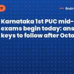 Karnataka 1st PUC mid-term exams begin today: answer keys to follow after October 8