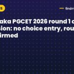 Karnataka PGCET 2026 round 1 direct admission: no choice entry, round 2 unconfirmed