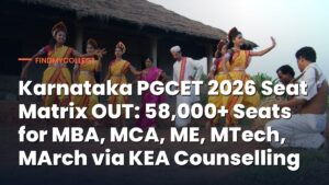 Karnataka PGCET 2026 Seat Matrix OUT: 58,000+ Seats for MBA, MCA, ME, MTech, MArch via KEA Counselling