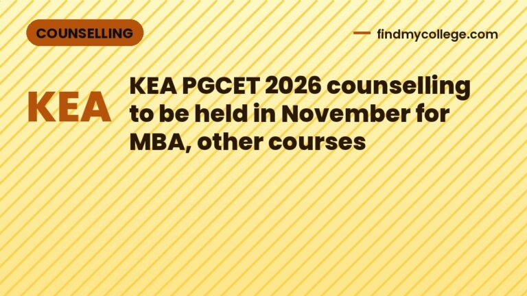 KEA PGCET 2026 counselling to be held in November for MBA, other courses