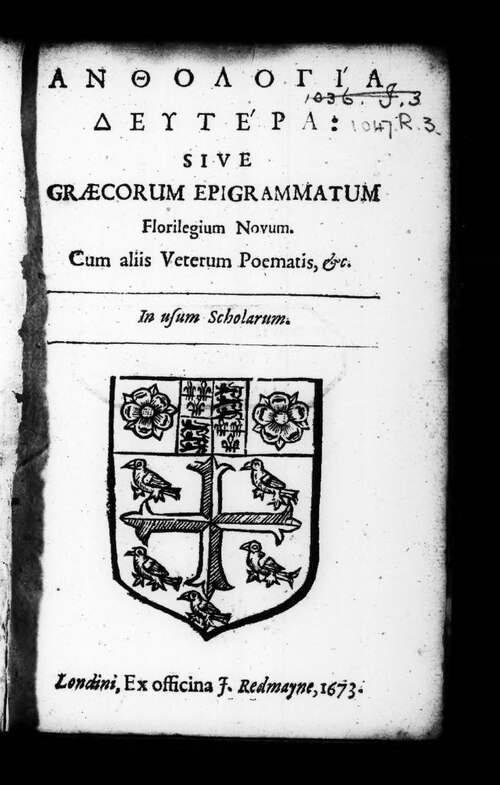 Ανθολογια δευτερα- sive ... 1673 (IA bim early-english-books-1641-1700 -sive- 1673).pdf