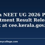 Kerala NEET UG 2026 Phase 2 Allotment Result Released; Check at cee.kerala.gov.in