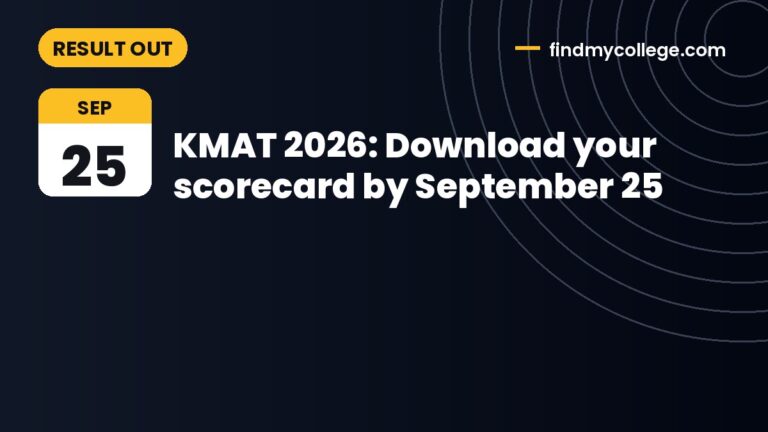 KMAT 2026: Download your scorecard by September 25