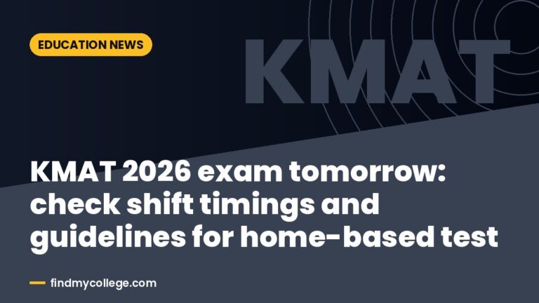 KMAT 2026 exam tomorrow: check shift timings and guidelines for home-based test