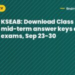 KSEAB: Download Class 9/SSLC mid-term answer keys after exams, Sep 23-30