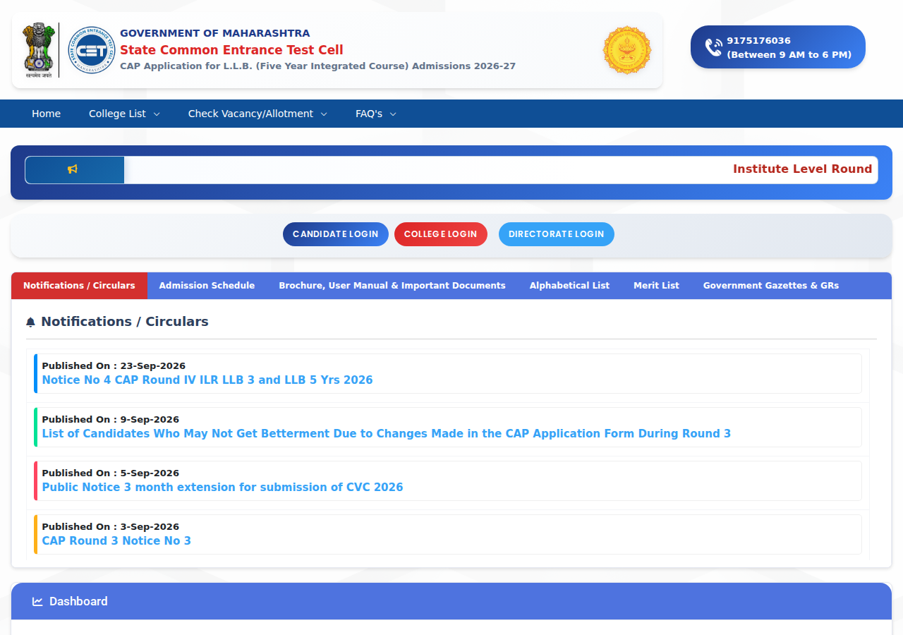 llb5cap26.mahacet.org homepage