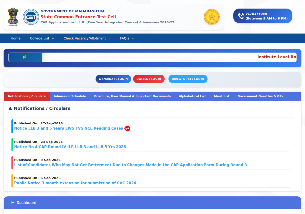 llb5cap26.mahacet.org homepage